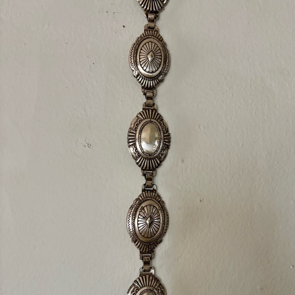 Vintage 90s Southwestern Fossil Concho Belt